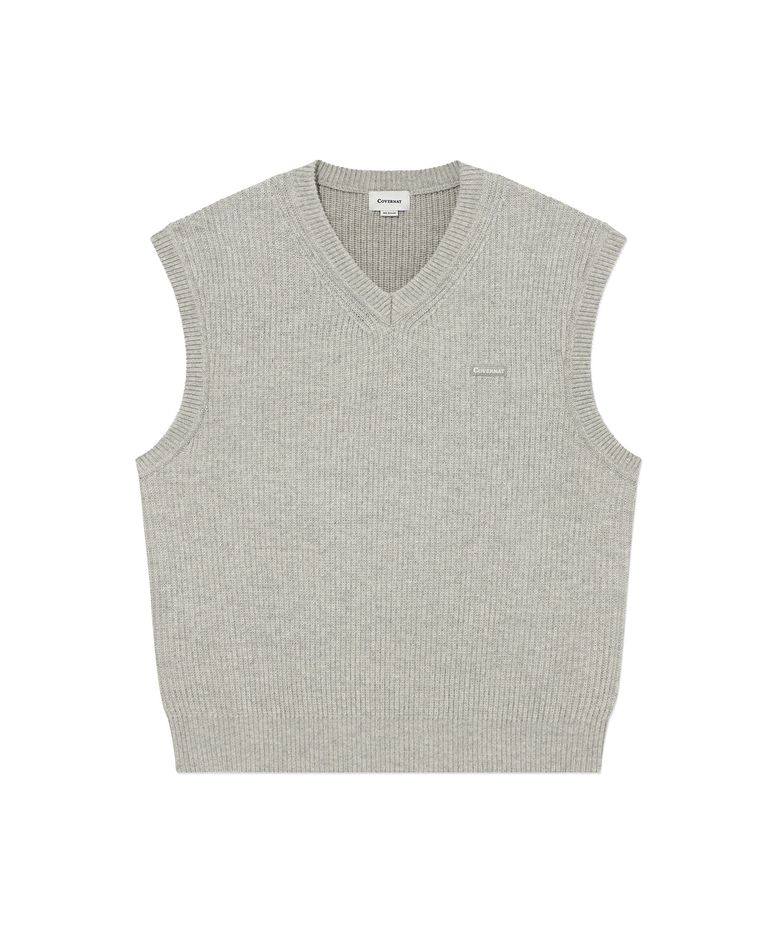 니트 베스트 Heather Gray