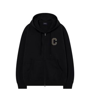 C 로고 후드집업 Black