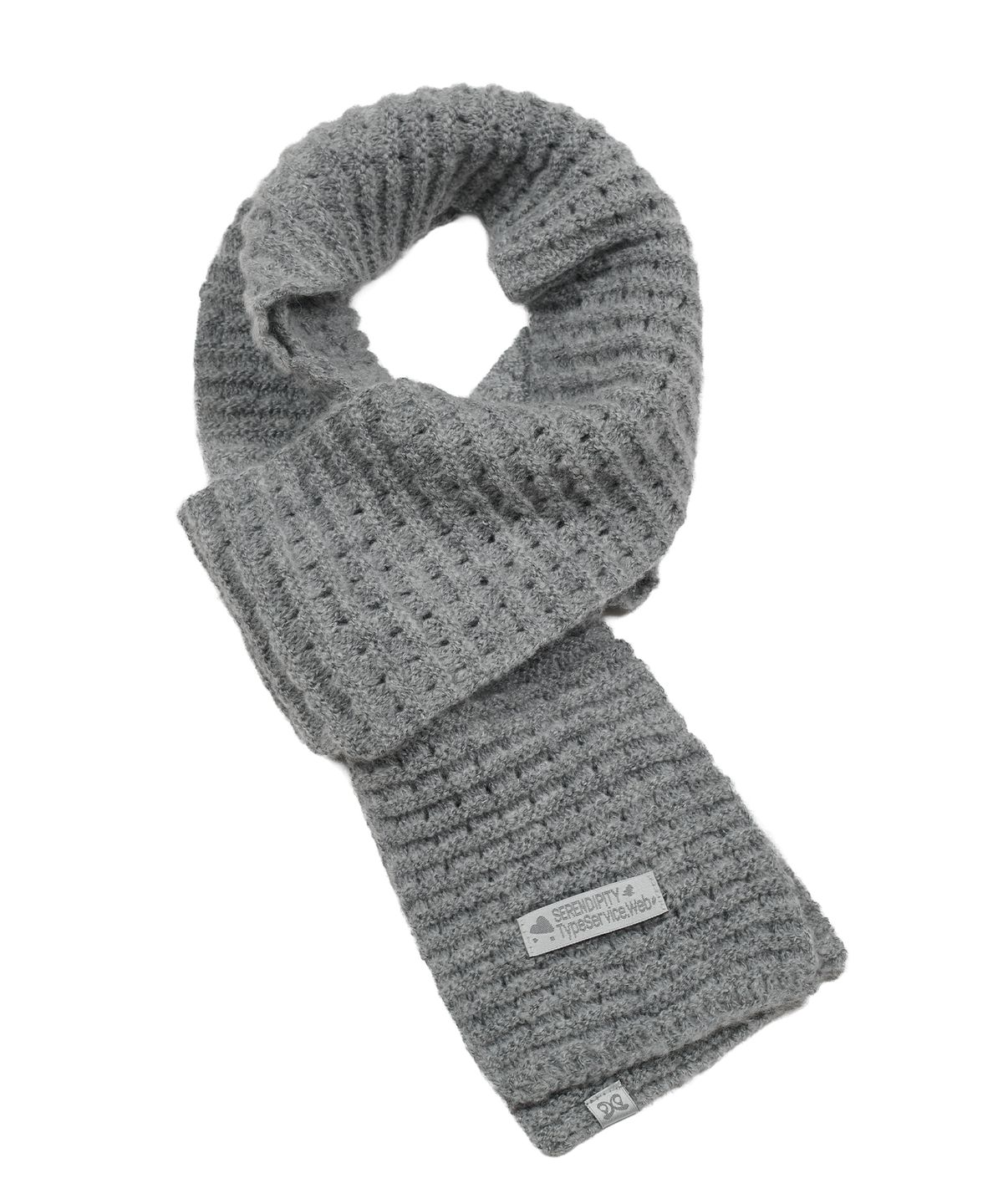 타입서비스(TYPESERVICE) Textured Clean Scarf [Gray]