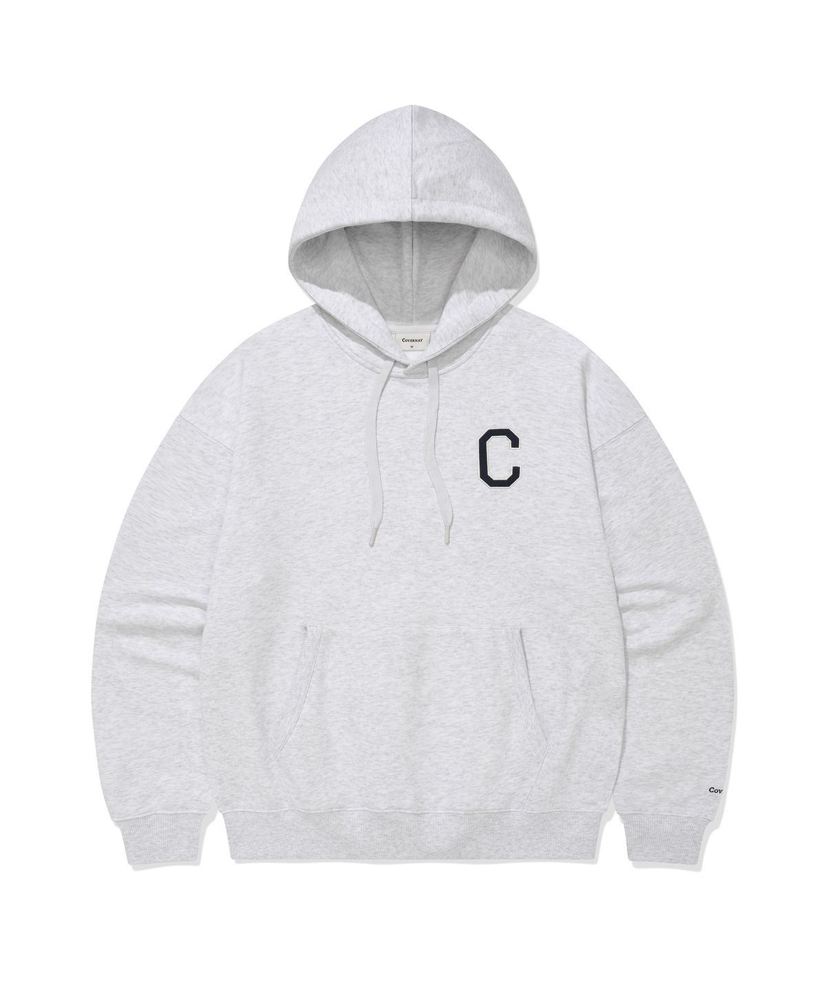 커버낫(COVERNAT) C 로고 후디 Heather Gray