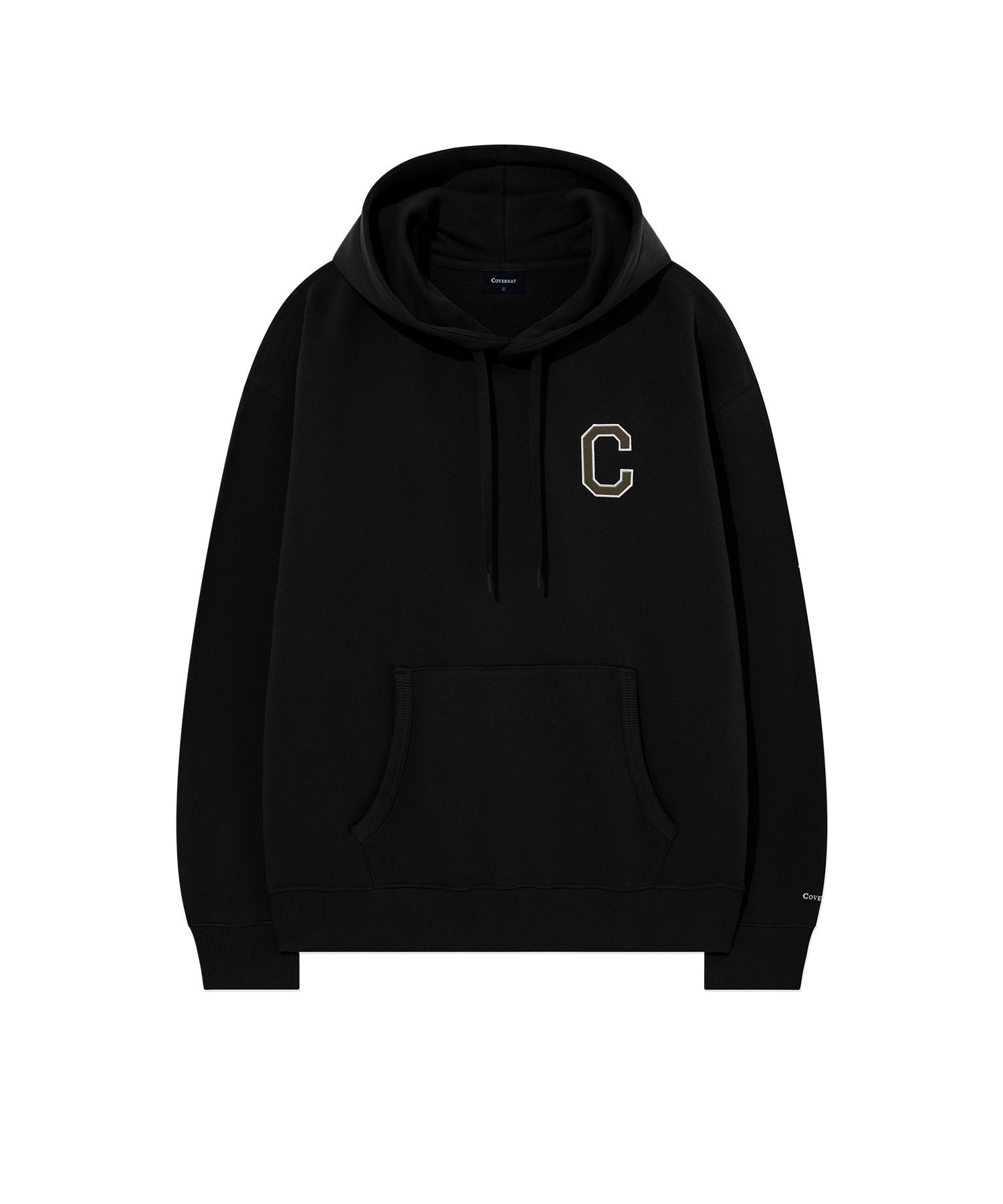 MUSINSA | COVERNAT C Logo Hoodie Black