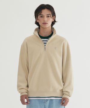 스몰 C 로고 코듀로이 하프집업 Butter