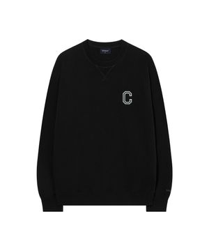 [최윤지 착용] C 로고 맨투맨 Black