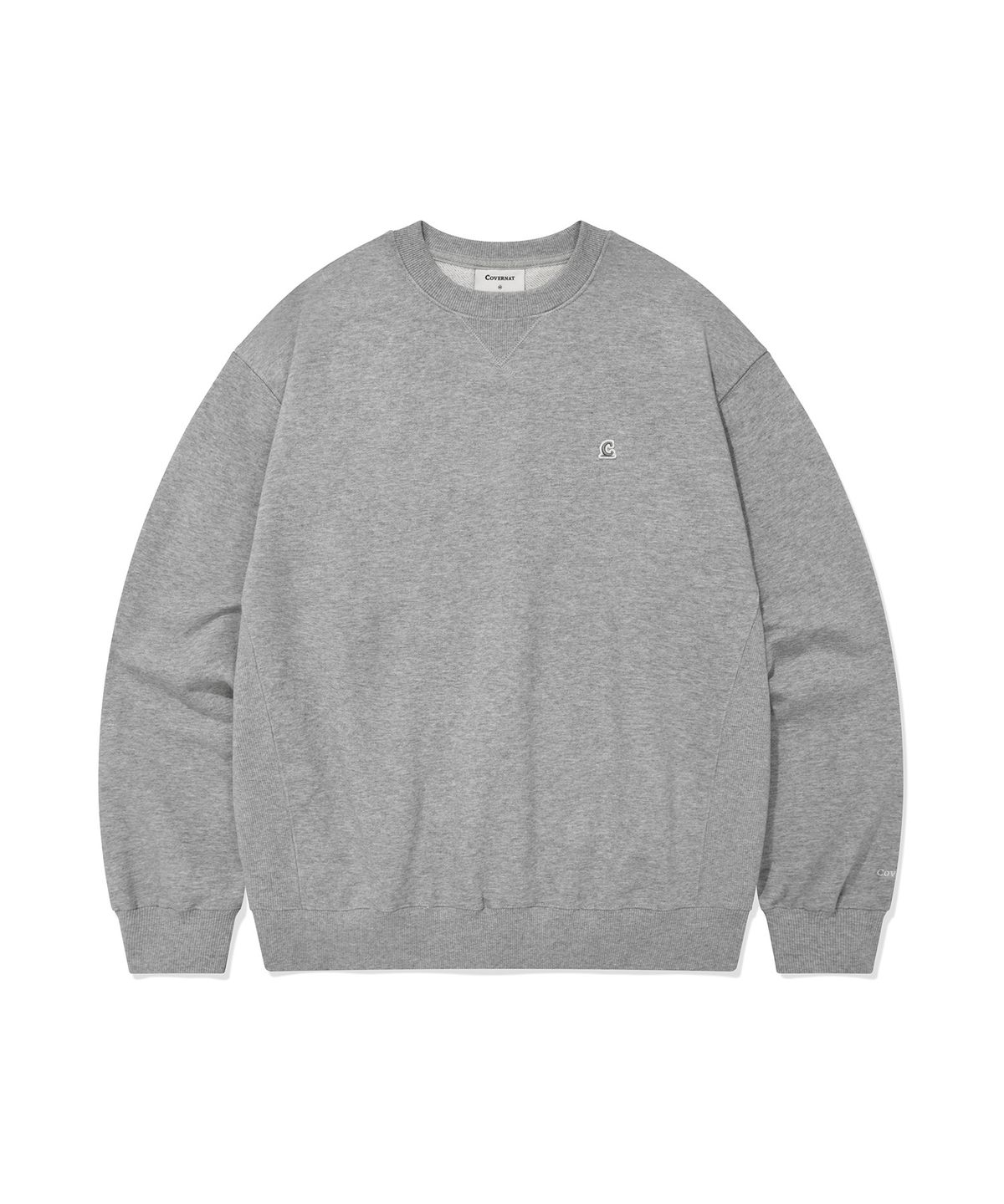 커버낫(COVERNAT) 시그니처 심볼 맨투맨 Melange Gray