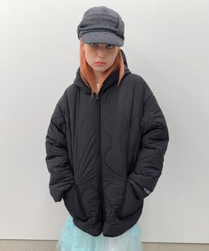 Quilted Puffer Jacket [Black]