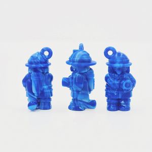 소방관 피규어키링 블루