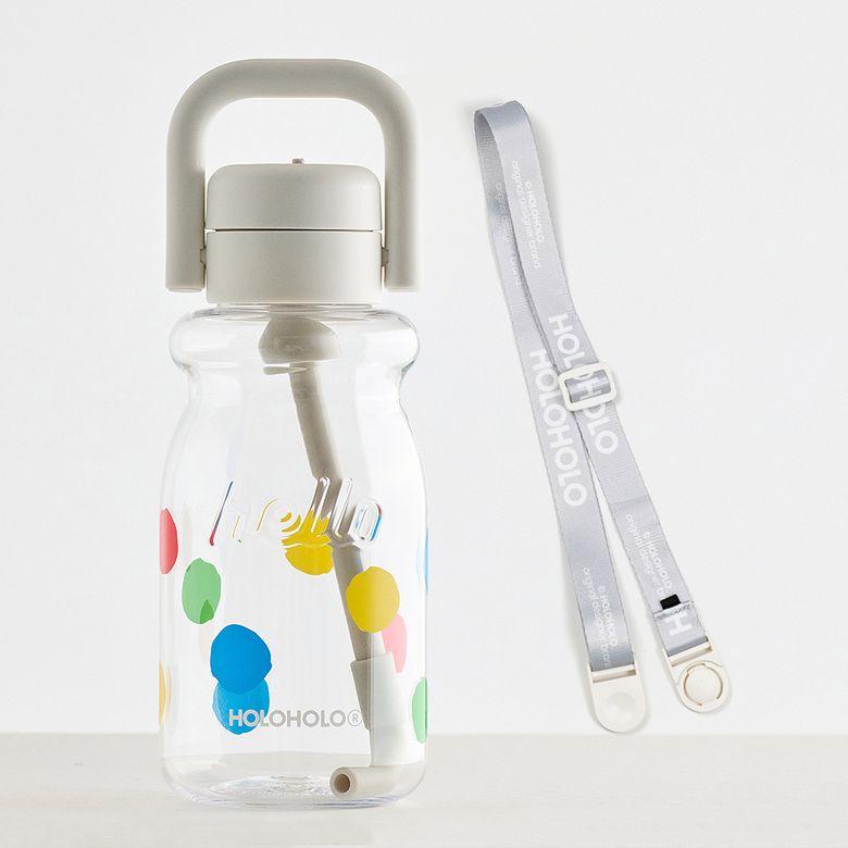 원터치 트라이탄 밀크보틀 630ml+어깨스트랩 세트 도트