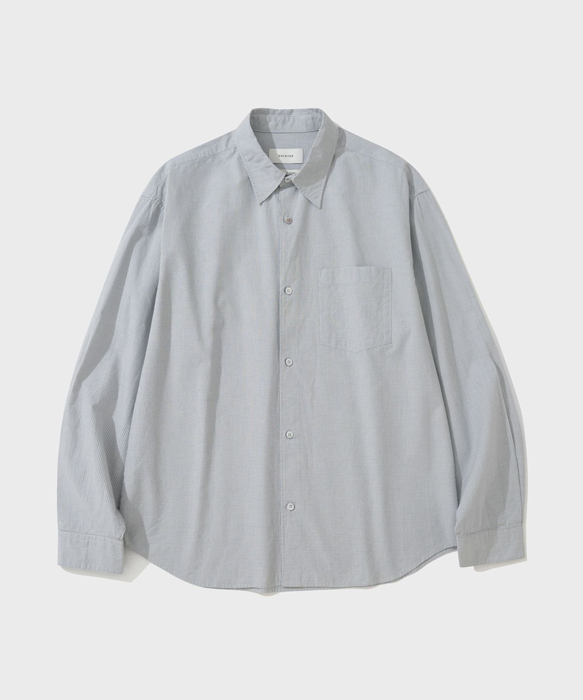 셔터(SHIRTER) EDITOR CHECK SHIRT (GREY)