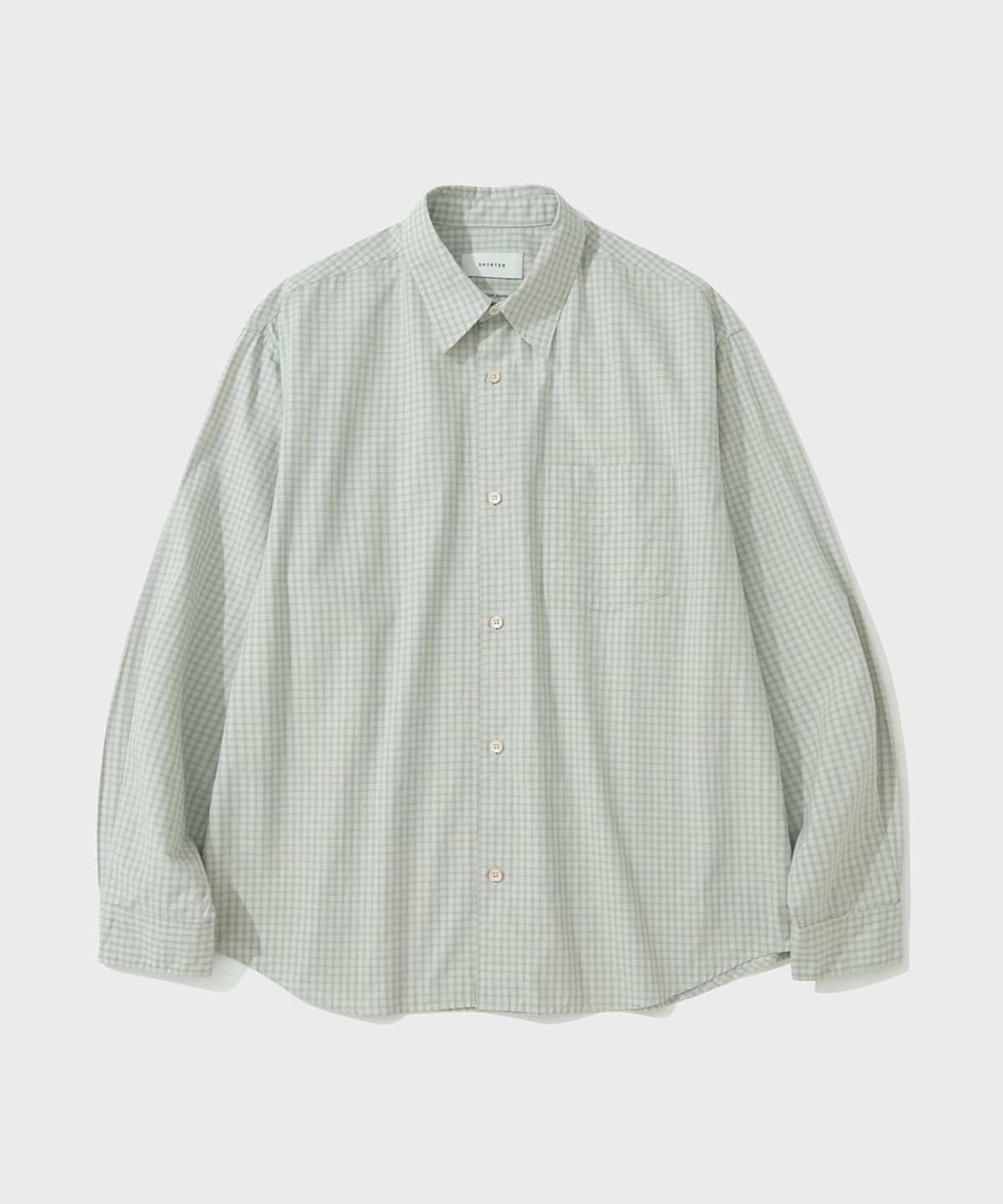 셔터(SHIRTER) EDITOR CHECK SHIRT (GREEN)
