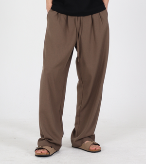 쿨터치 린넨믹스 스판 팬츠 [브라운]