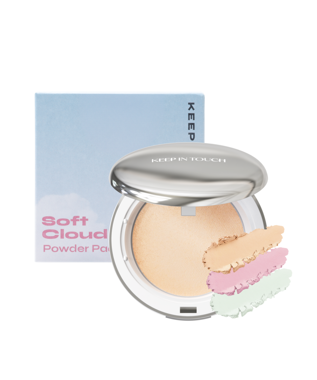 키핀터치(KEEPINTOUCH) 소프트 클라우드 블러 파우더 팩트 12g (3color)