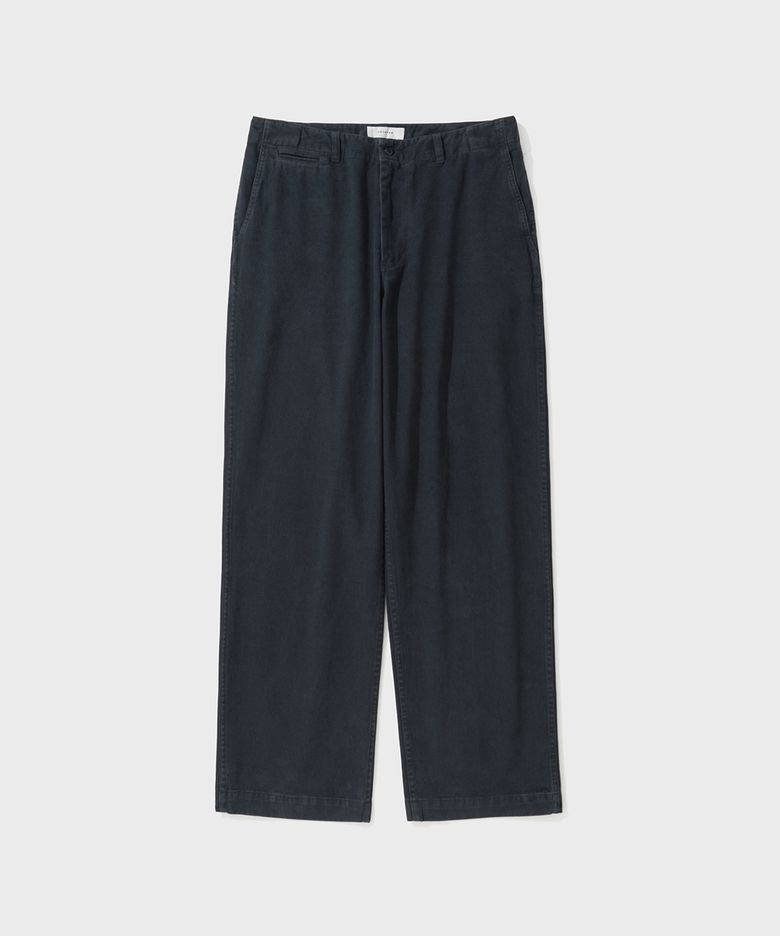 MOSS DRILL CHINO PANTS (NAVY)