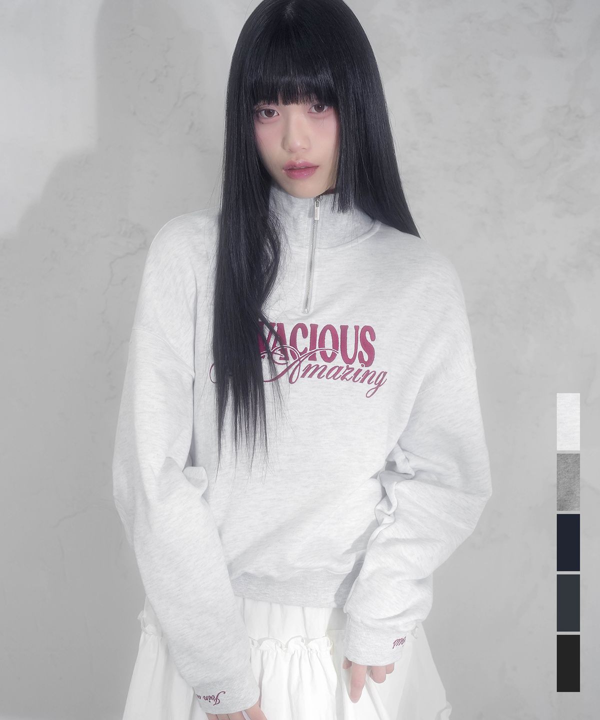 비바셔스(VIVACIOUS) Amazing half zip-up - 5COL
