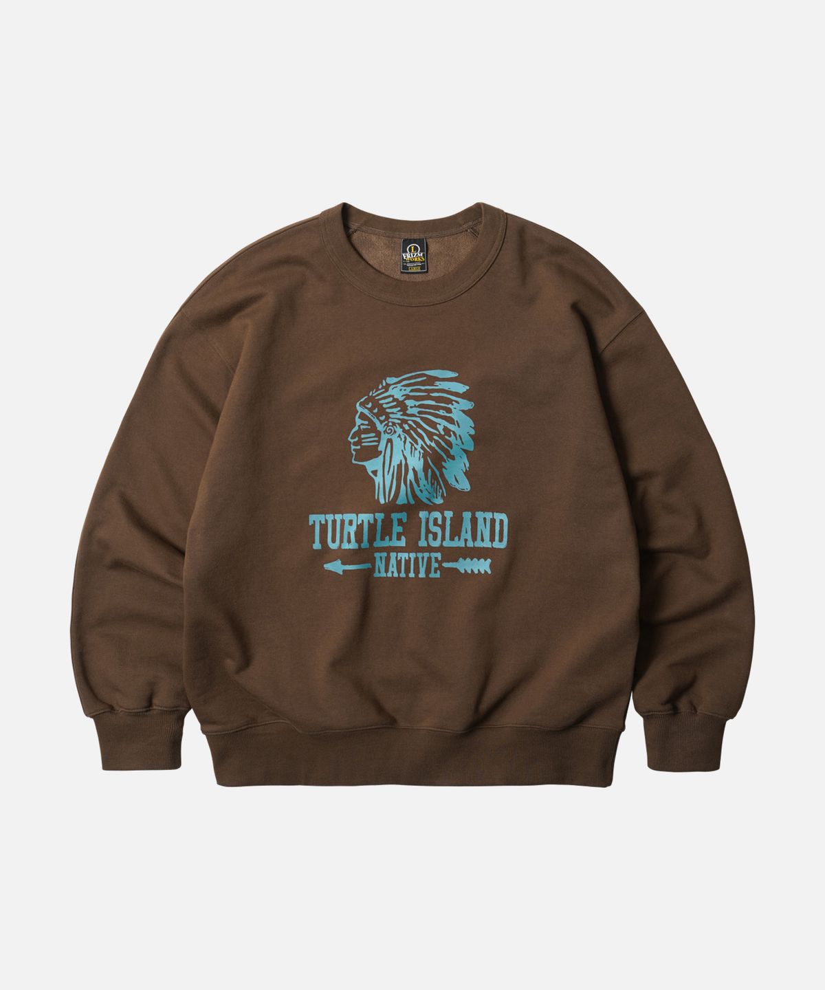 프리즘웍스(FRIZMWORKS) TURTLE ISLAND SWEATSHIRT _ BROWN