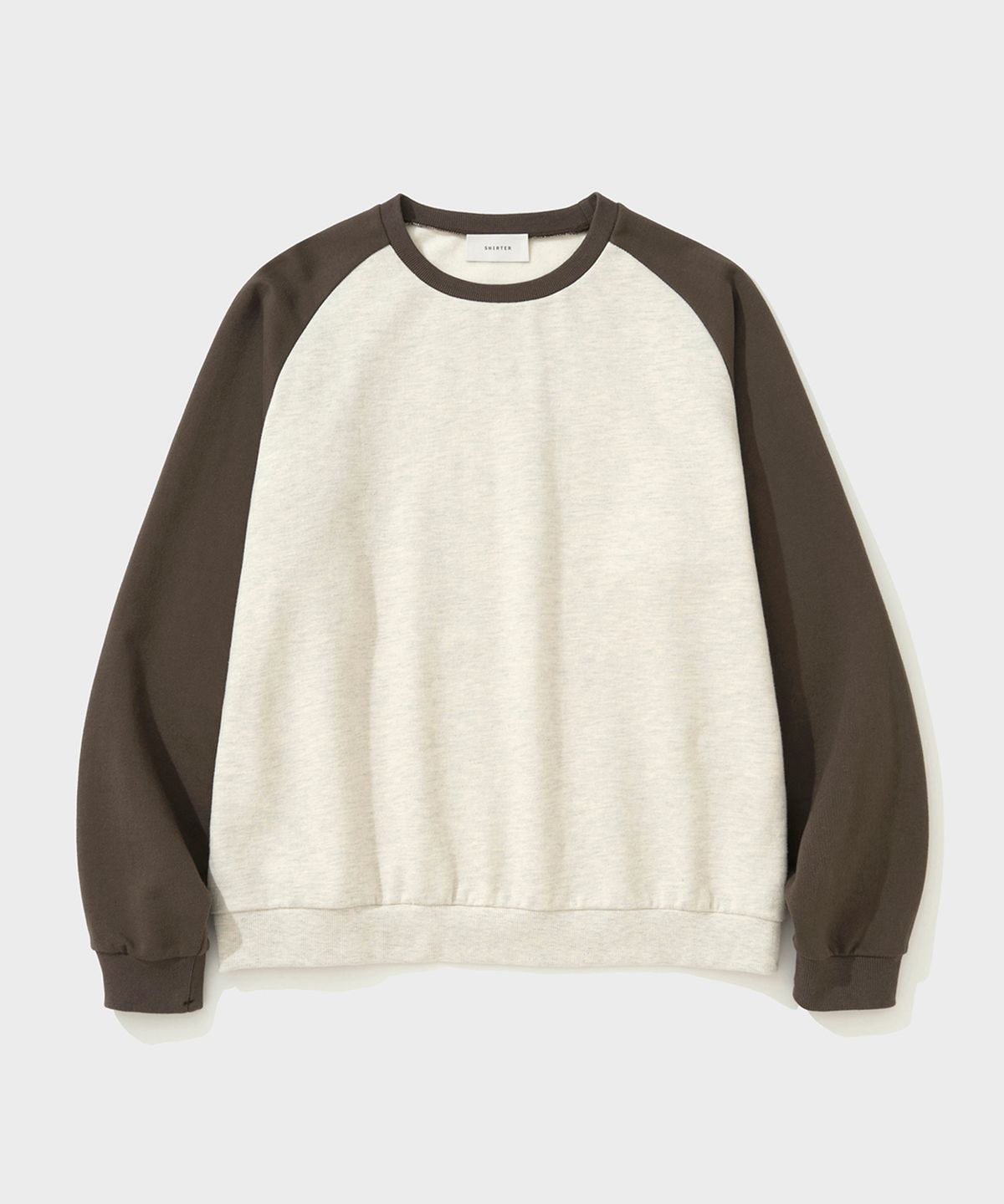 셔터(SHIRTER) BRUSHED REGLAN SWEATSHIRT (BROWN)
