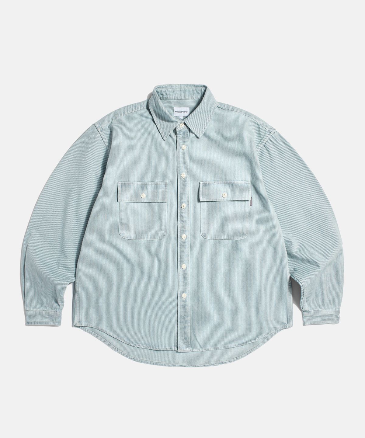 에스피오나지(ESPIONAGE) Hickory Stripe Work Shirt Light Blue