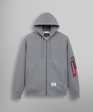 유틸리티 포켓 풀 집업 미디엄 차콜 헤더