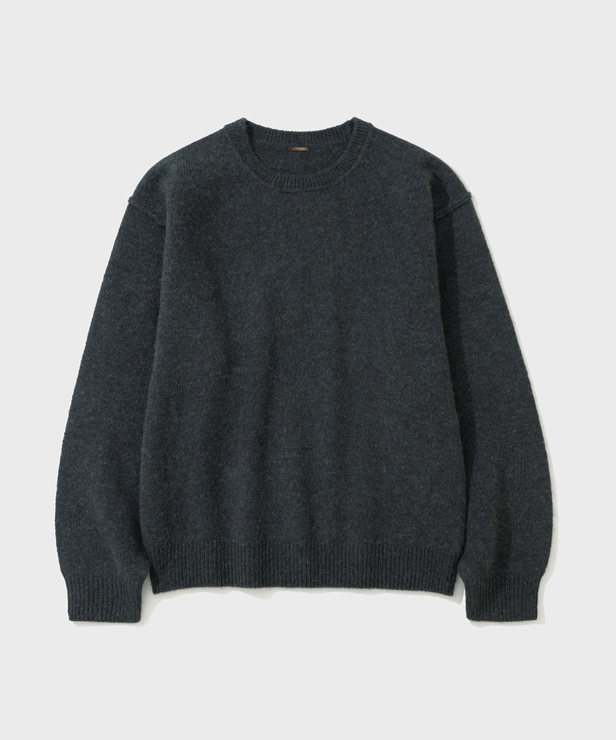 셔터(SHIRTER) SHAGGY DOG REVERSE SEAM KNIT (CHARCOAL)