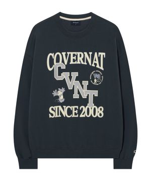 CVNT 그래픽 맨투맨 Teal Blue