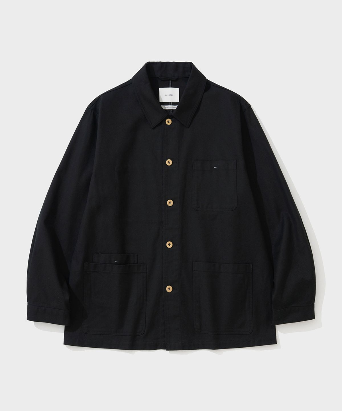 셔터(SHIRTER) SERGE FRENCH WORKER JACKET (BLACK)