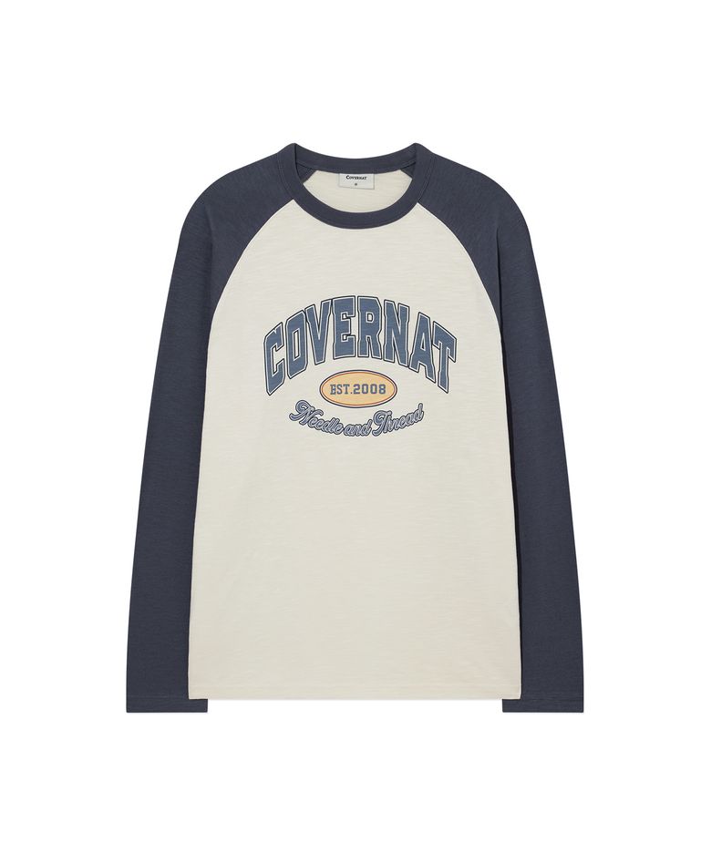 슬럽 래글런 아치로고 롱슬리브 Navy