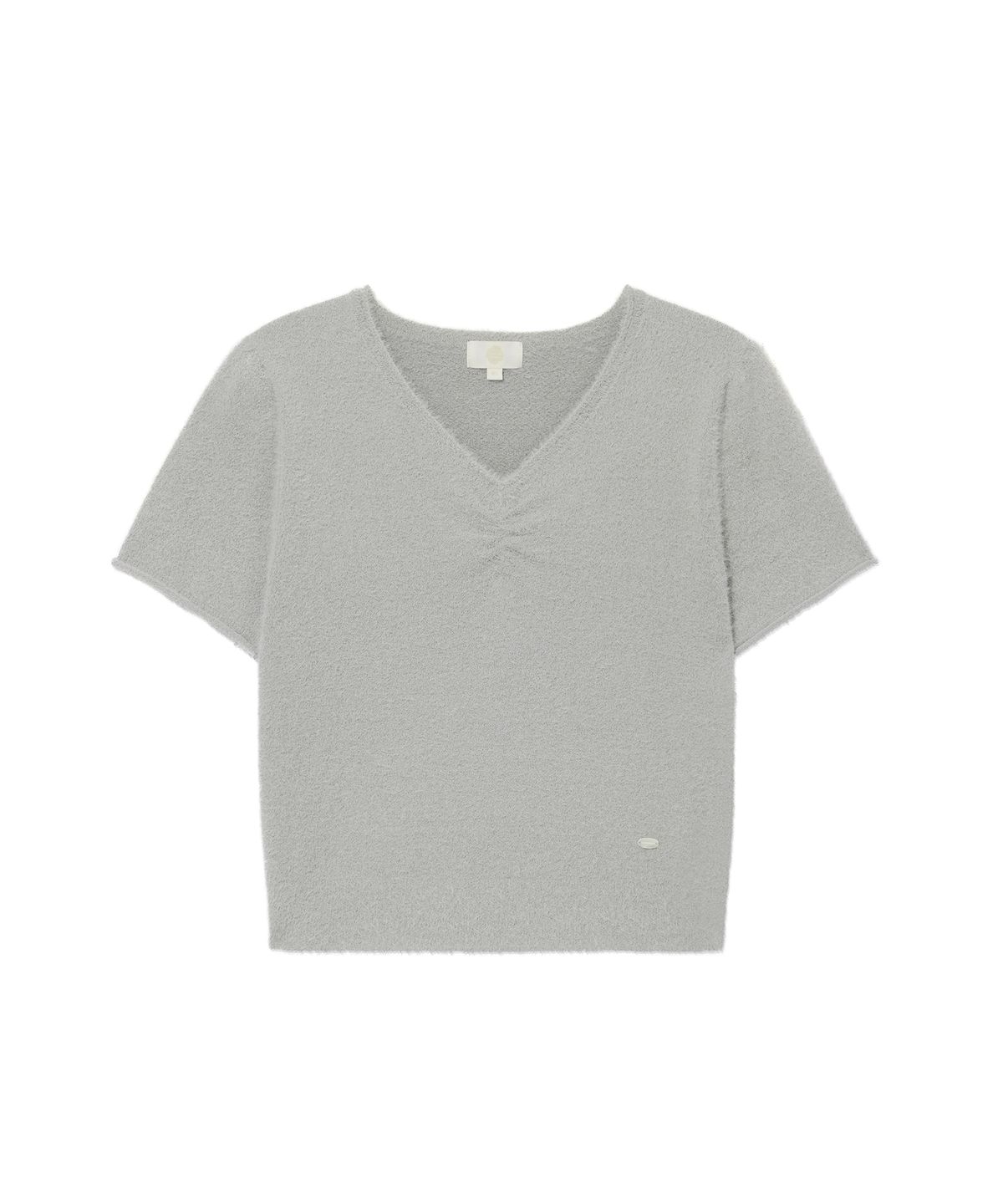 커버낫 우먼(COVERNAT WOMAN) 우먼 헤어리 하프 니트 Light Gray