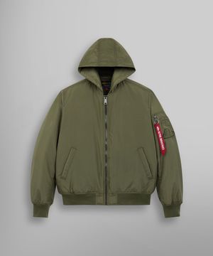 MA-1 후드 옥스포드 플라이트 자켓 OG-107 그린