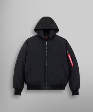 MA-1 후드 옥스포드 플라이트 자켓 블랙