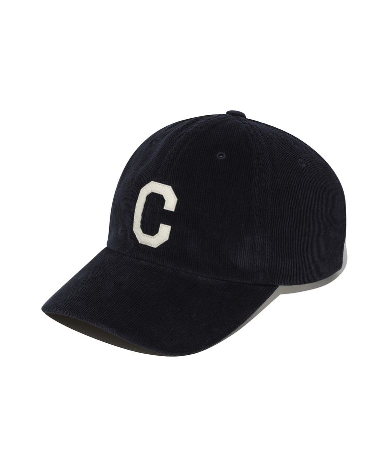 [코지 핏] C로고 아플리케 코듀로이 볼캡 Navy