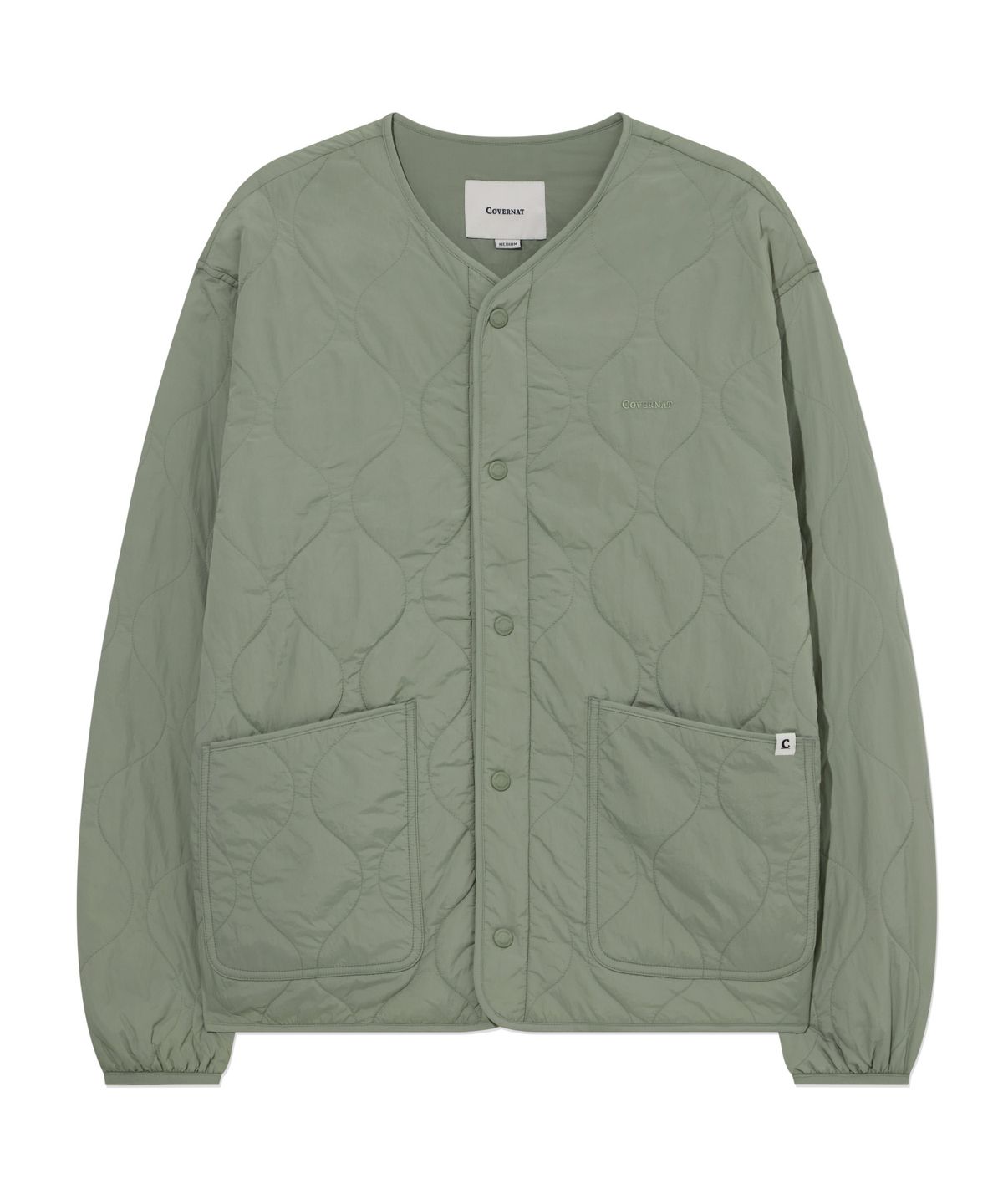 커버낫(COVERNAT) 숏 퀼팅 자켓 Light Khaki