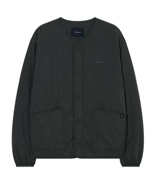 숏 퀼팅 자켓 Charcoal