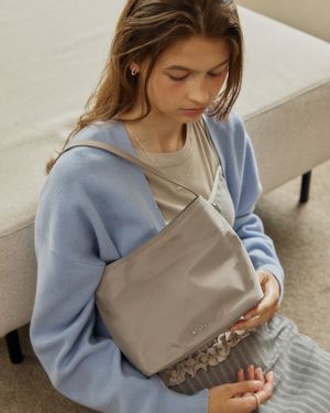 나일론 숄더백 그레이 FLOTFA3B06