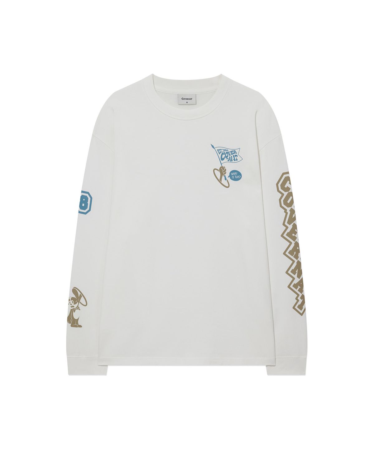 커버낫(COVERNAT) 멀티 그래픽 롱슬리브 Off White
