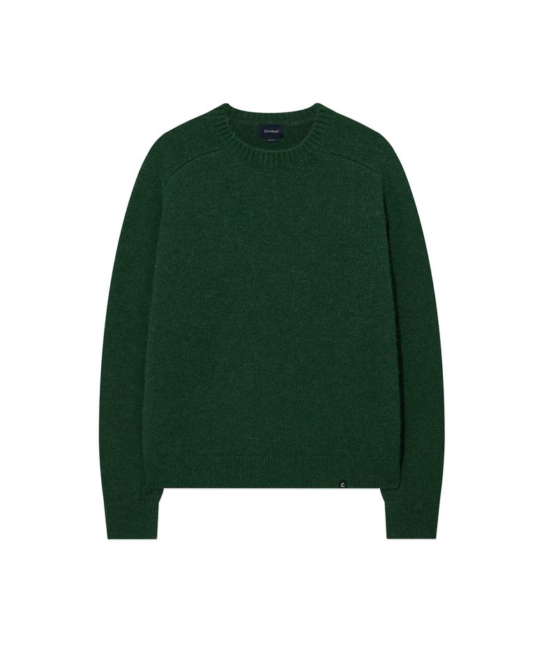 헤어리 레글런 니트 Green