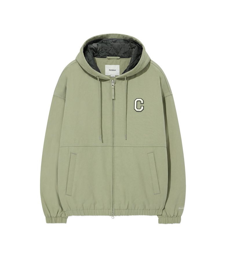 C 로고 헤비 옥스포드 자켓 Khaki