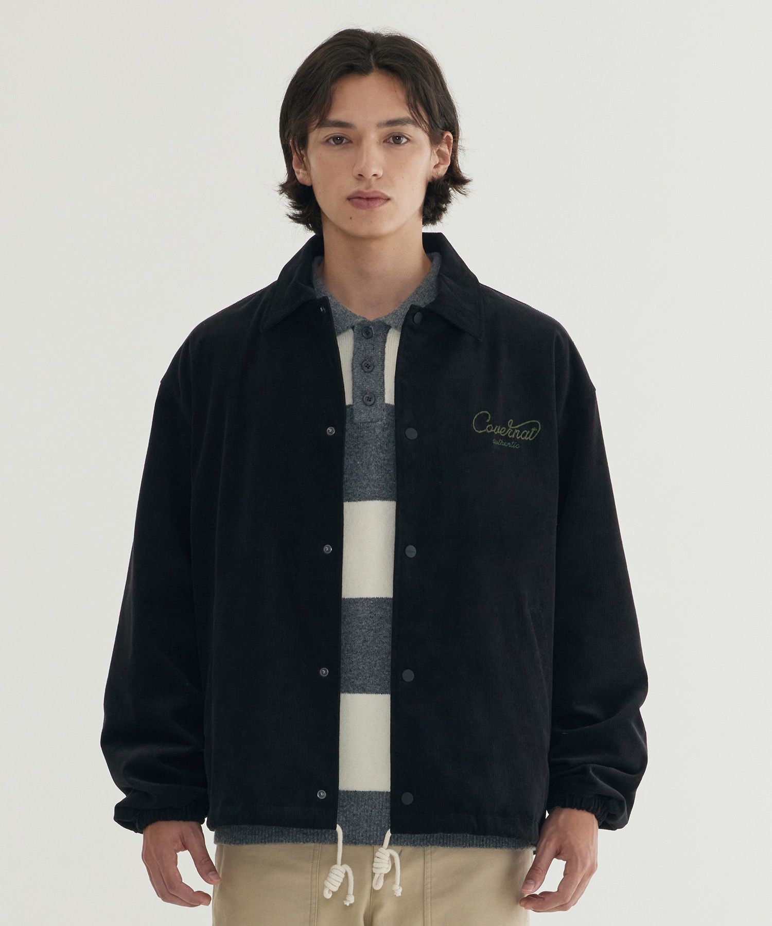 MUSINSA公式 | COVERNAT コーデュロイコーチジャケット ブラック