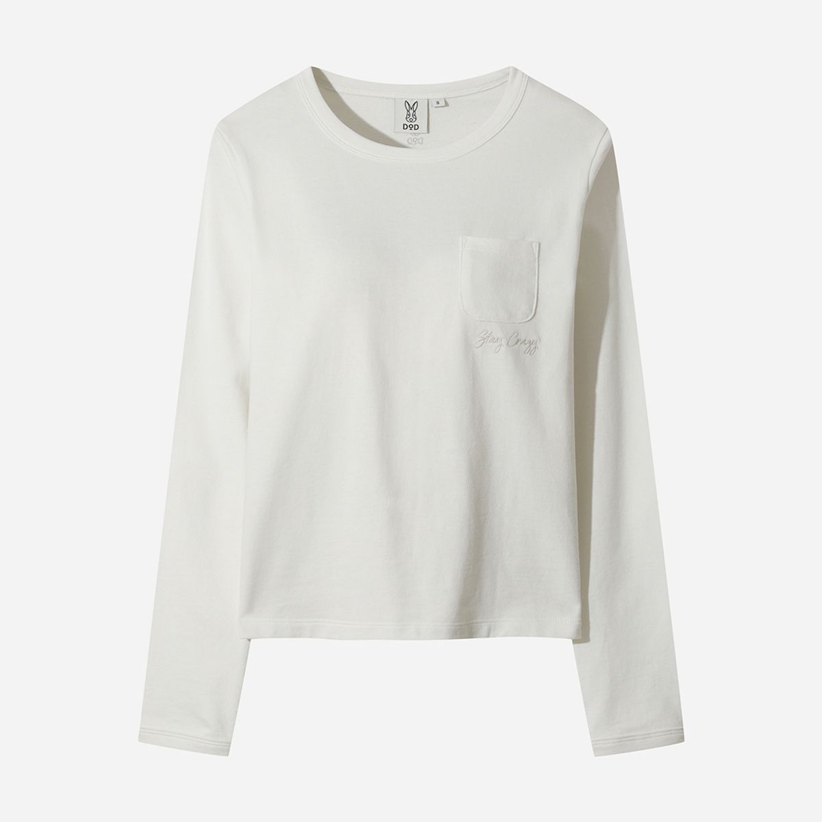 디오디(DOD) 에센셜 포켓 롱 티셔츠 여자(OFF WHITE 2)