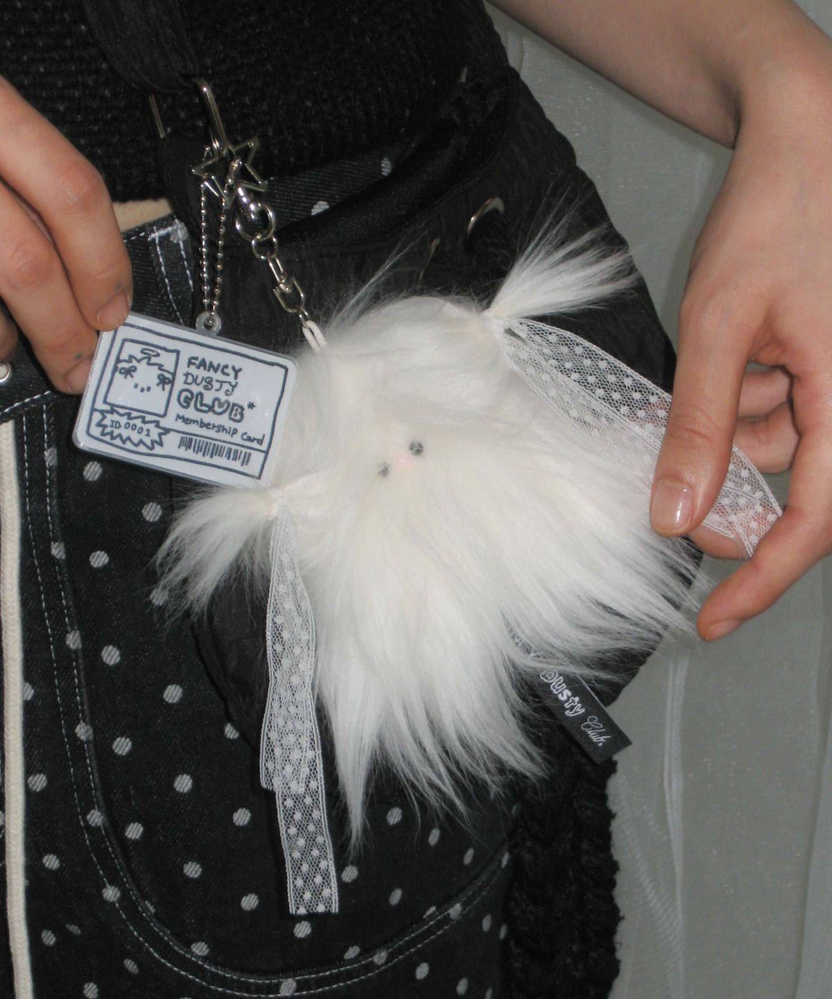 팬시클럽(FANCY CLUB) [FANCY X DUSTY] 엔젤 더스티 키링 (WHITE) F25NM1011