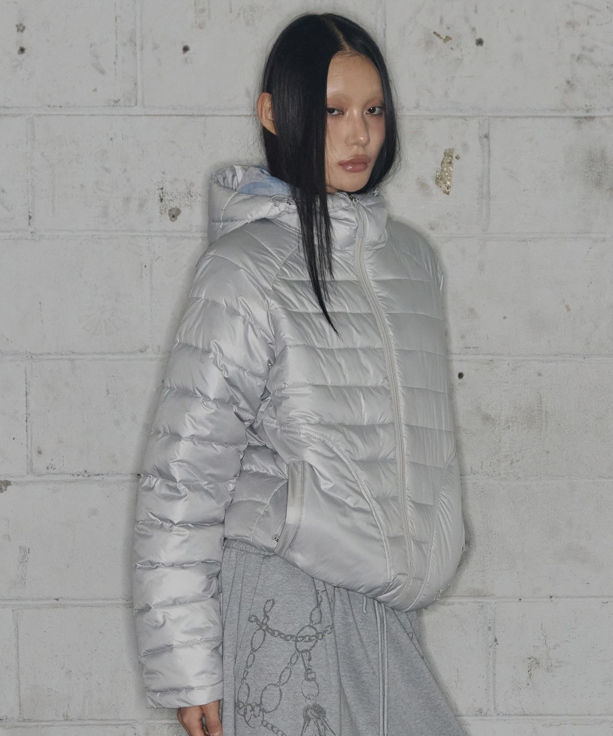 팬시클럽(FANCY CLUB) 라이트웨이트 스윙 푸퍼 (LIGHT GRAY) F25ZA001