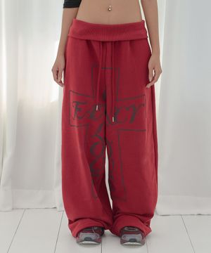 [박강은 PICK] 프로스 밴드 스웻팬츠 (CHERRY RED) F26QD158