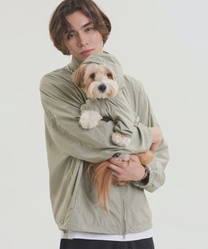 [디베리X노이즈] 스트라이프 윈드브레이커 자켓 - 민트