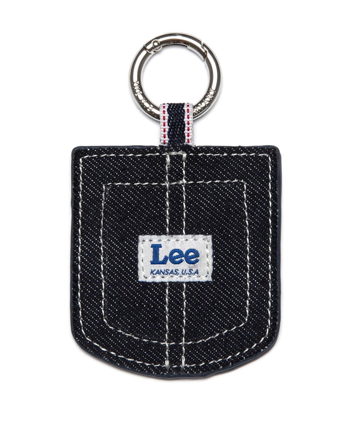 리(LEE) 로코 포켓 거울 키링 인디고 다크