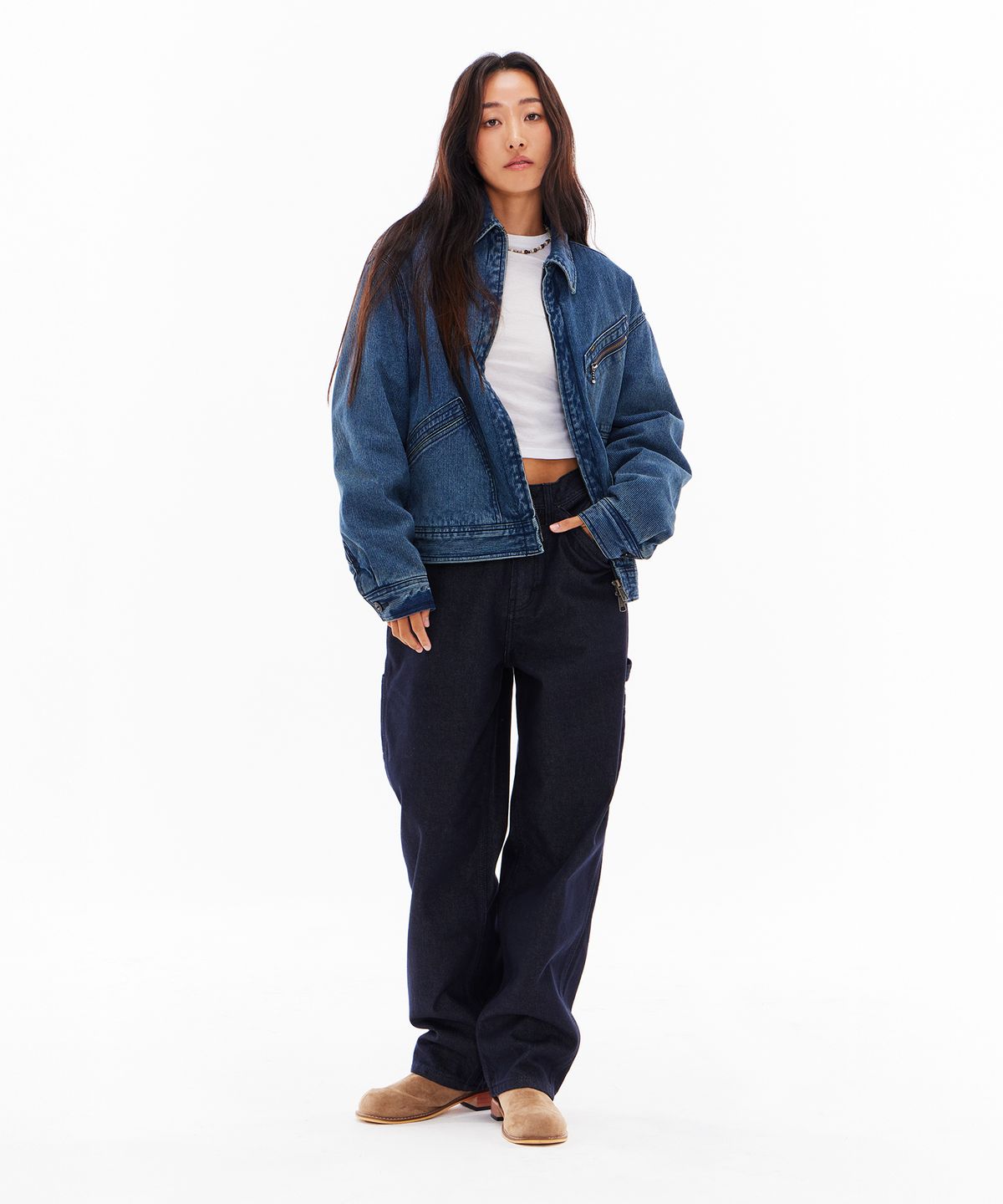 리(LEE) 페인터 데님 팬츠 인디고 로우