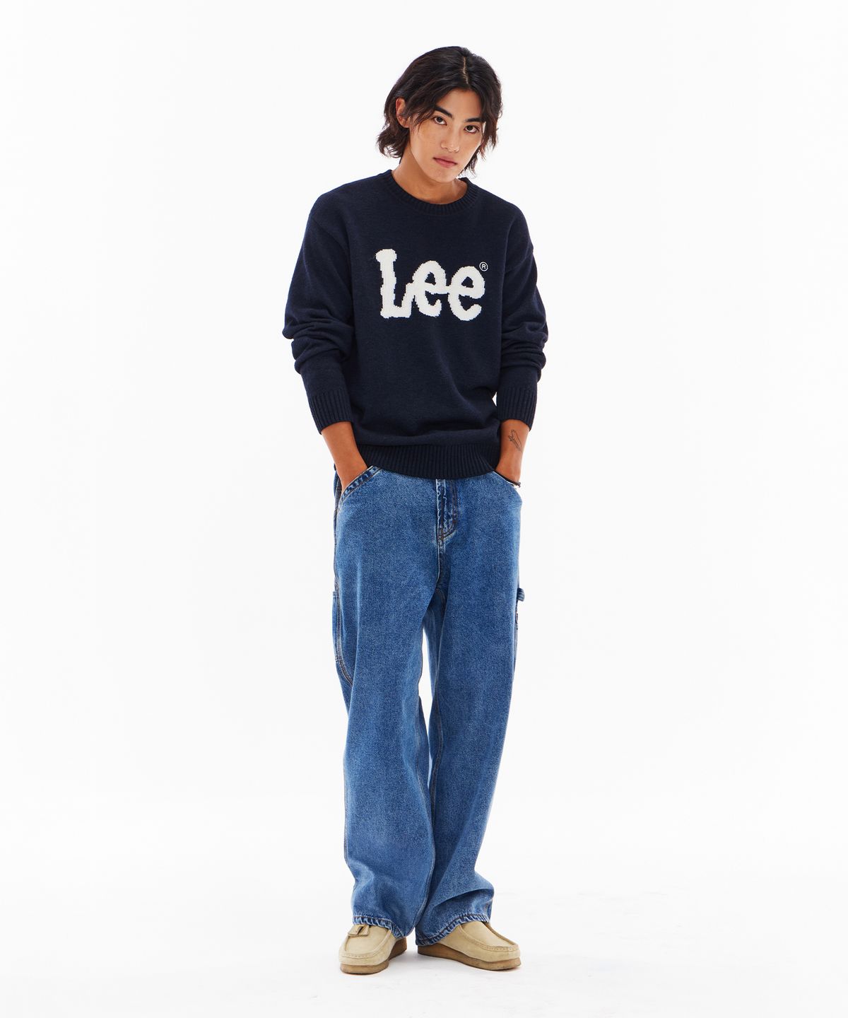 리(LEE) 페인터 데님 팬츠 인디고 미듐