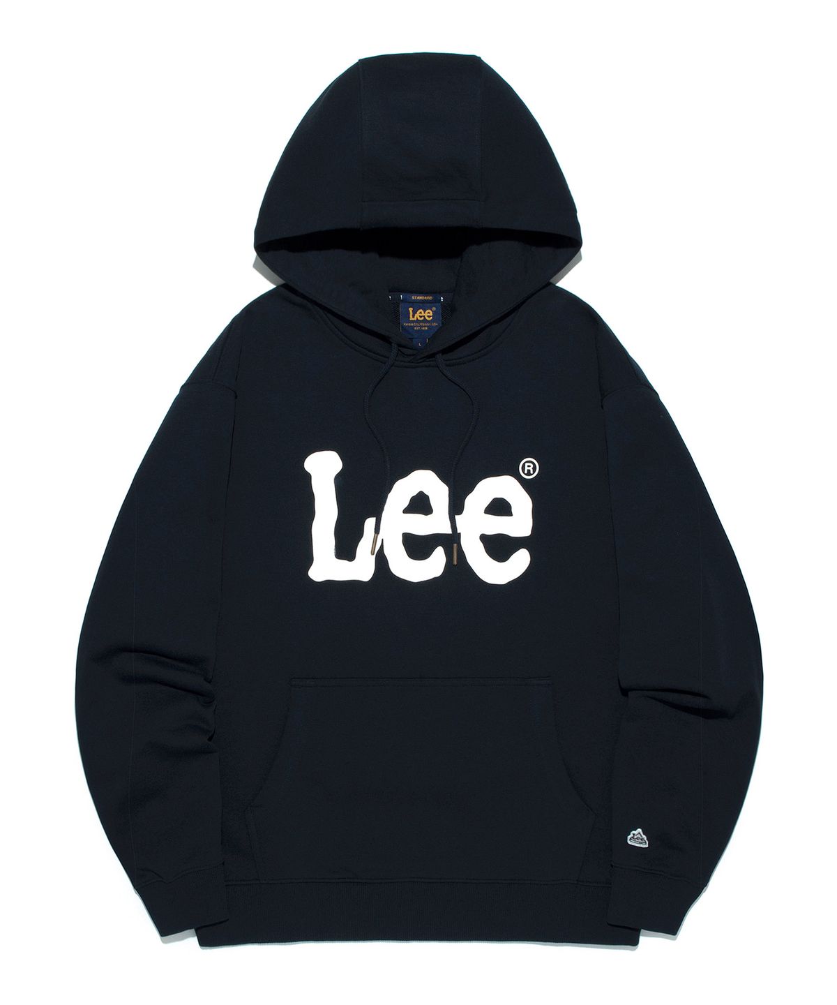 리(LEE) 빅 트위치 로고 후드 티셔츠 네이비