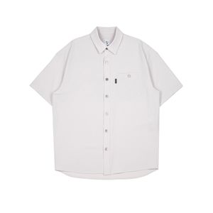 DS04CB 솔리드 C 쇼트 슬리브 워크 셔츠 Cement beige