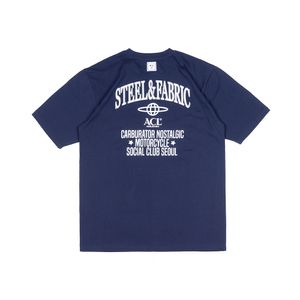 BT16NY 미니멀 빅로고 오버핏 티셔츠 Navy