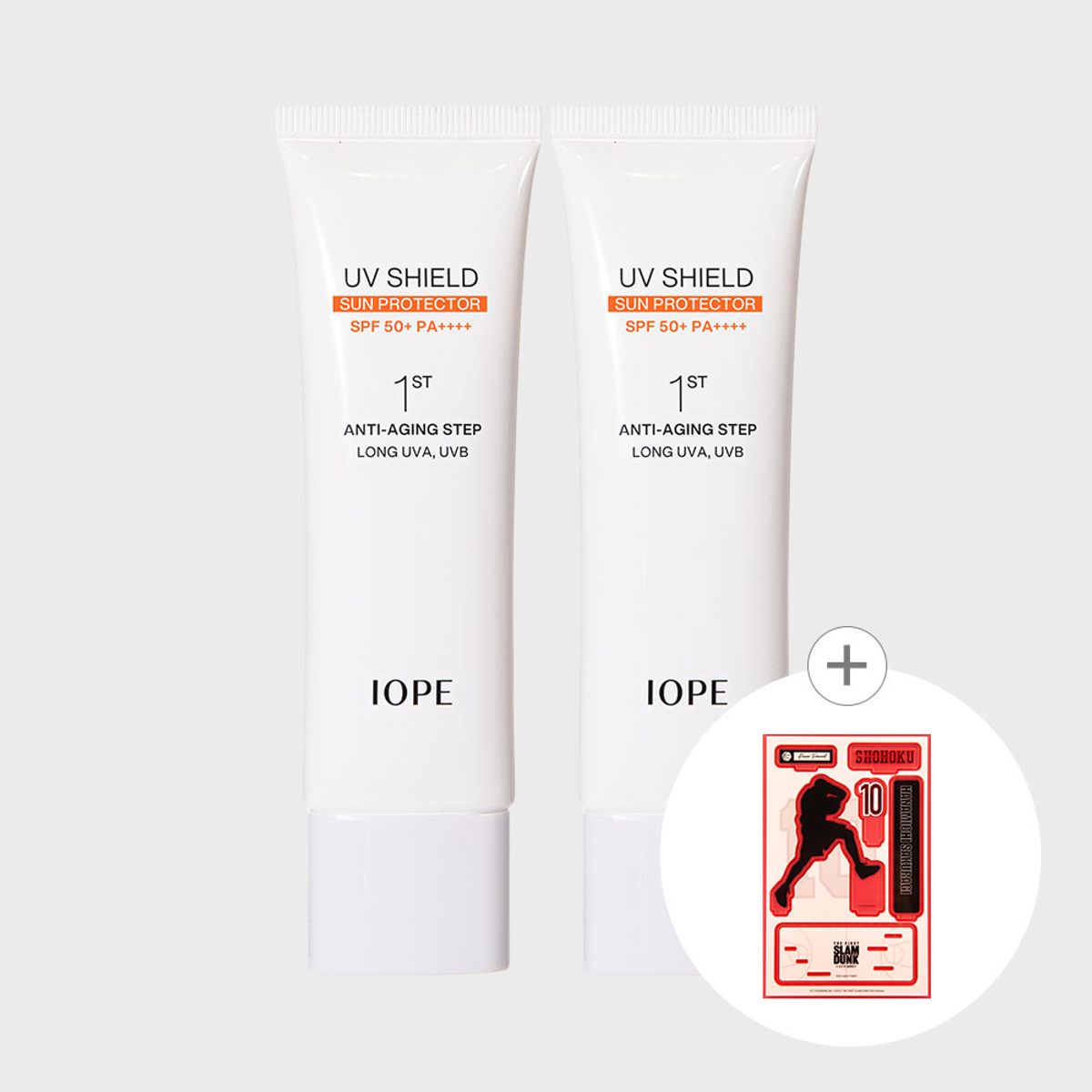 아이오페(IOPE) UV쉴드 선 프로텍터 50ml x2 (슬램덩크 아크릴스탠드 증정)