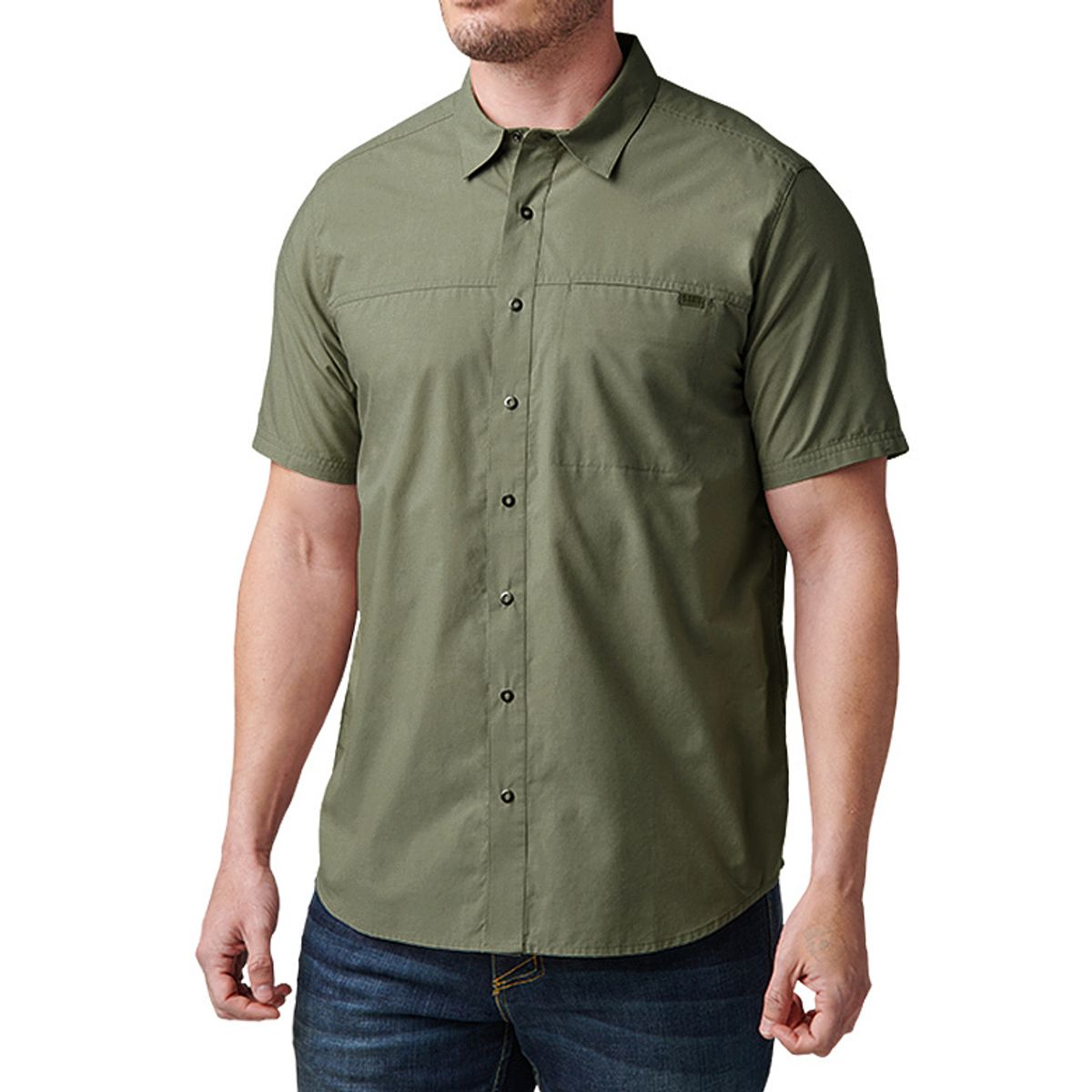 5.11택티컬(5.11 TACTICAL) 와이어트 숏 슬리브 셔츠 (세이지 그린)