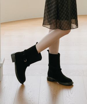 3way 스트랩 레더 하프부츠 EBAL157726